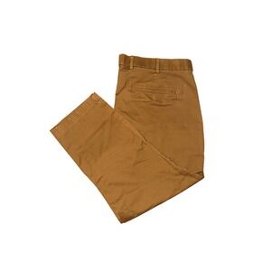 Gap Mens Slim Fit Chino Pants 42x32 Tobacco Brown Cotton Twill Trousers 42 x 32